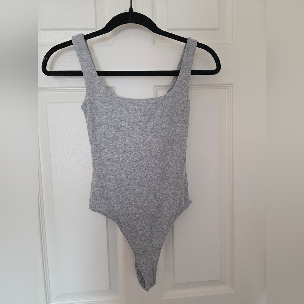 Naked Wardrobe Gray Bodysuit
